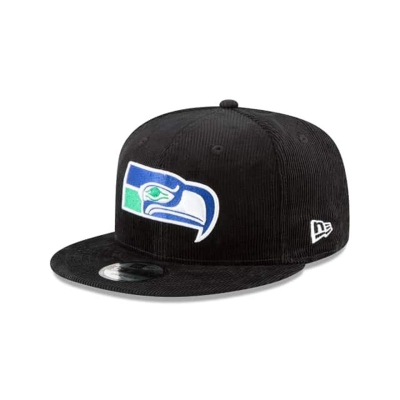 Seattle Seahawks Gorra | New Era NFL Corduroy 9fifty Snapback Cap Mexico - Negros